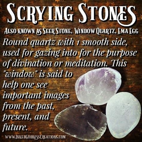 Scrying Stones are such wonderful divination tools! Looking into the smooth side is quite ...