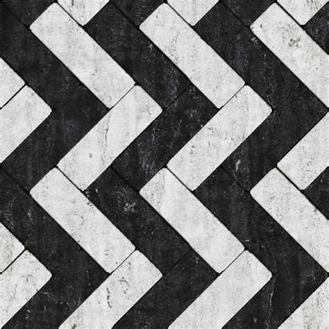 HIGH RESOLUTION TEXTURES: Seamless marble black & white tile pattern texture