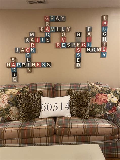 Home DIY Scrabble Tile Wall Art – The Henn House