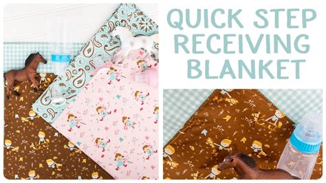 How to Make a Quick-Step Self Binding Receiving Blanket | Self binding baby blanket, Receiving ...