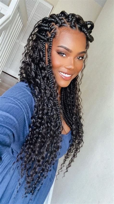 Braided Hair Styles | Protective Styles | Natural Hairstyles | Goddess braids hairstyles ...