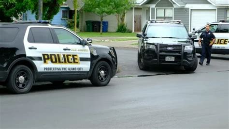 San Antonio Police cars in Neighborhood | Stock Video | Pond5