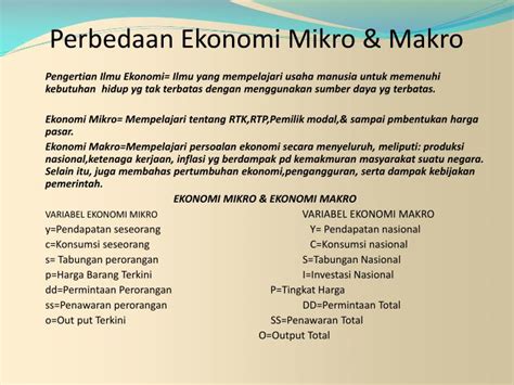 PPT - Perbedaan Ekonomi Mikro & Makro PowerPoint Presentation, free download - ID:4339751