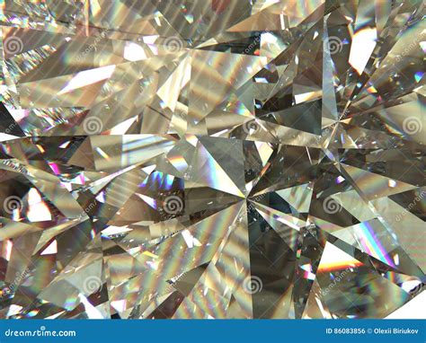 Layered Texture Triangular Diamond or Crystal Shapes Background. 3d Rendering Model Stock ...