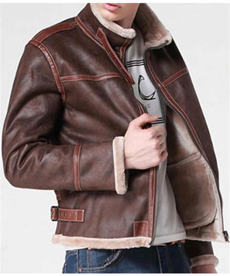 Resident Evil 4 Jacket | Leon Kennedy Shearling Jacket - Jackets Masters