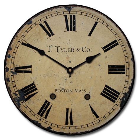 Large Roman Numeral Wall Clocks | Distressed Wall Clock