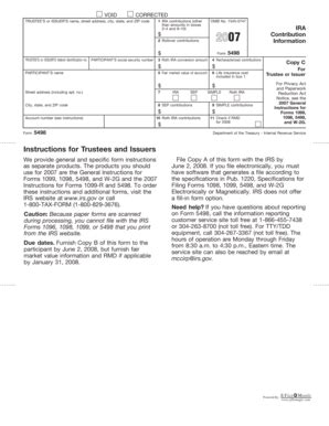 20 Printable what do i do with irs form 5498 Templates - Fillable Samples in PDF, Word to ...