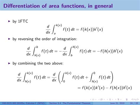 Lesson 27: The Fundamental Theorem of Calculus