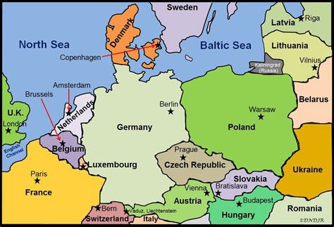 Western Europe Political Map With Capitals | Images and Photos finder