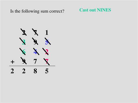 PPT - casting out nines PowerPoint Presentation, free download - ID:5581172