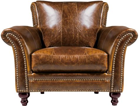 Georgetowne Butler Brown Leather Chair | Brown leather chairs, Brown ...