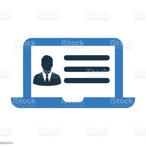 Computer Laptop People Profile Icon Stock Illustration - Download Image Now - Avatar, Bangladesh ...