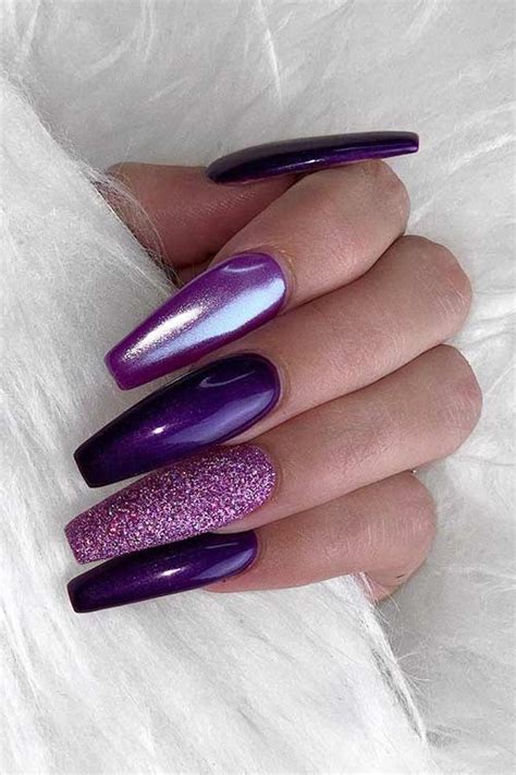 Midnight Purple Set Press On Nails Ballerina Nails Purple | ubicaciondepersonas.cdmx.gob.mx