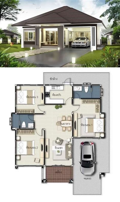 Free 3 Bedroom Bungalow House Plans Three Bedroom Bungalow House Plans ...