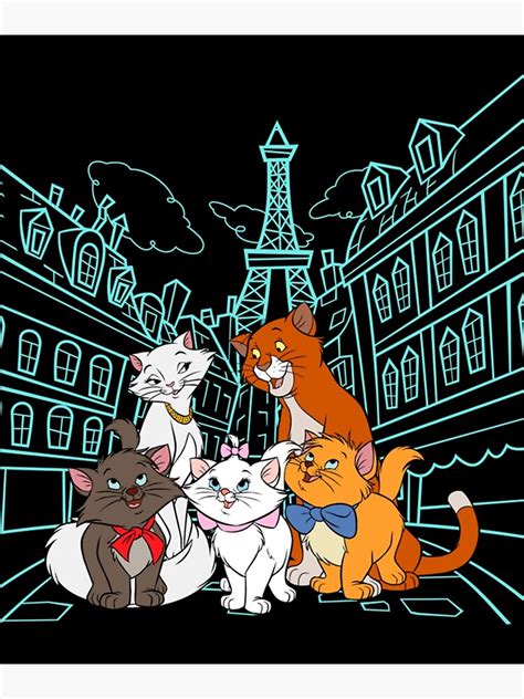 "The Aristocats cartoon " Poster for Sale by EllieMayCraftCo | Redbubble