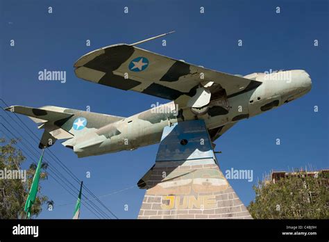 Russian MIG jet which crashed while bombing the town, War memorial, Hargeisa, Somaliland ...