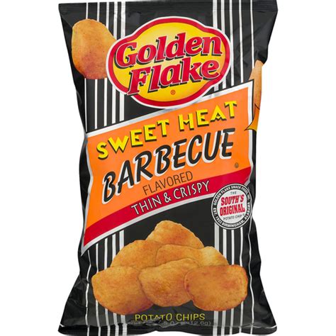 Golden Flake Potato Chips, Barbecue Flavored, Sweet Heat, Thin & Crispy | Potato | Matherne's Market