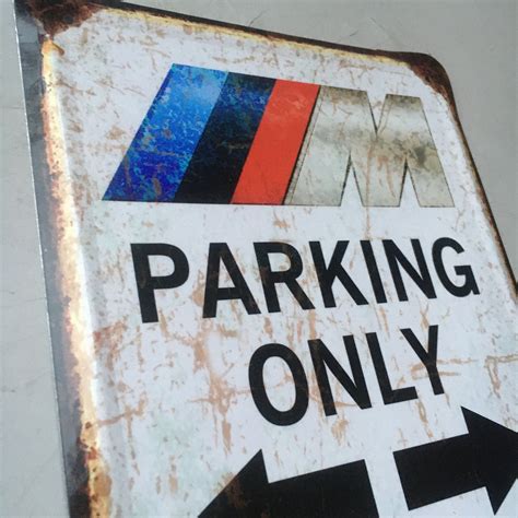 BMW parking only sign BMW parking sign BMW tin sign bmw garage | Etsy