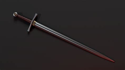 3D model Bastard sword VR / AR / low-poly | CGTrader