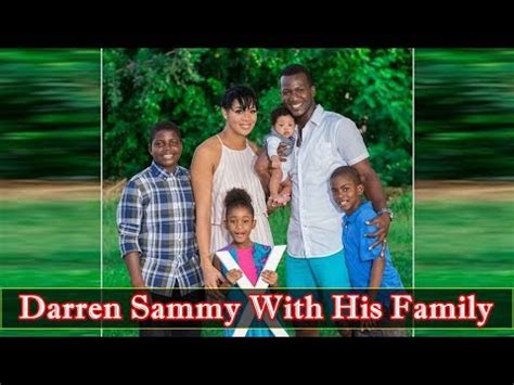 Darren Sammy With His Wife and Kids || Darren Sammy Family - YouTube