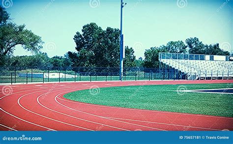 Running Track stock image. Image of local, track, field - 75657181