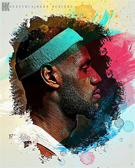 LeBron James Portrait | Lebron james, Nba basketball art, Basketball jones