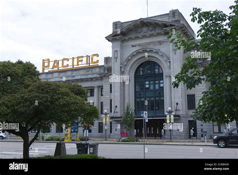 Vancouver, Canada - July 4, 2020: View of Pacific Central Train Station ...