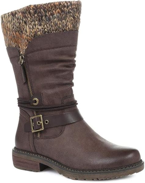 Pavers Relife Ladies Mid Calf Boots 318 983: Amazon.co.uk: Shoes & Bags