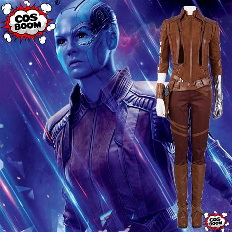 COSBOOM Avengers Endgame Nebula Cosplay Costume Women Halloween Carnival Guardians of the Galaxy ...