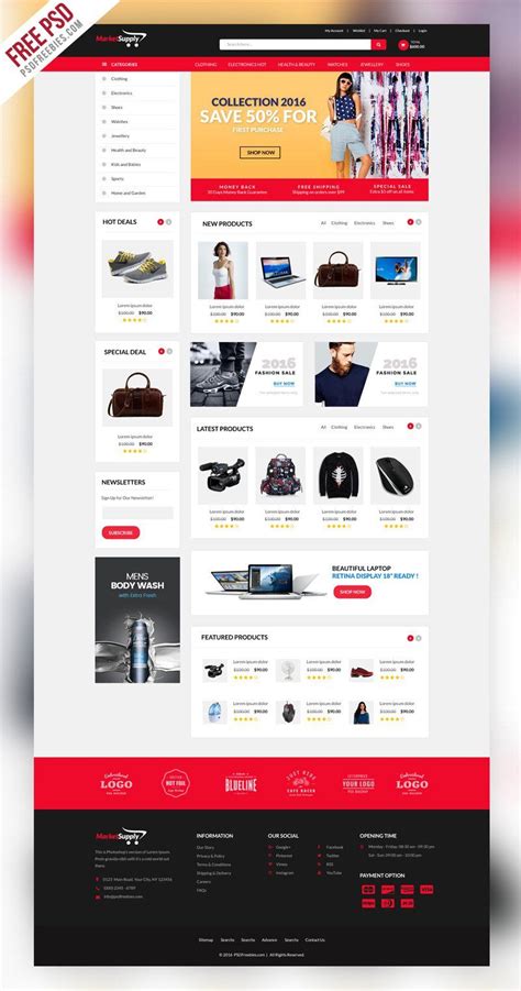 Free Html Ecommerce Website Templates