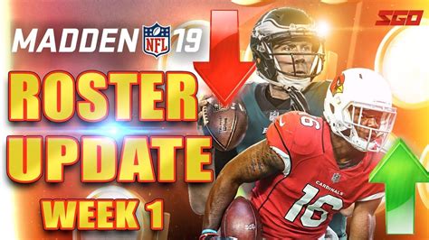 Madden 19 Week 1 Roster Update | Madden, Madden nfl, Roster