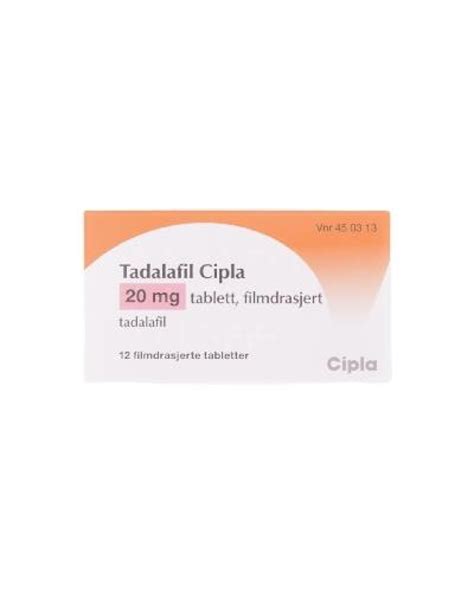 Tadalafil cipla tab 20mg - Apotek 1