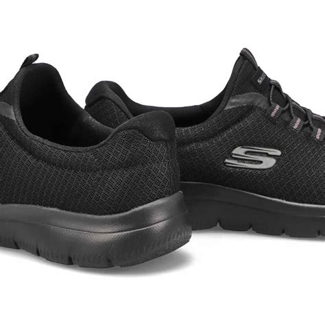 Skechers Women's Summits Sneaker - Black | SoftMoc.com