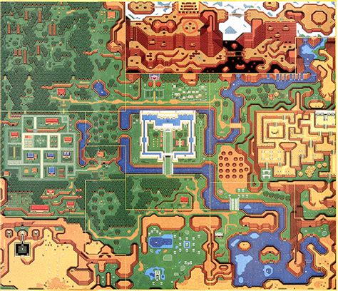 A Link To The Past Overworld Map