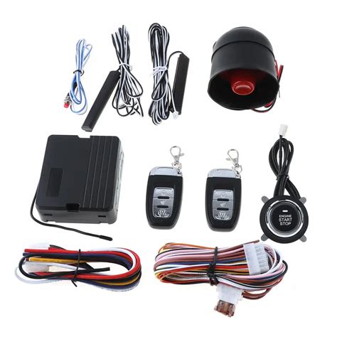 PKE Vehicle Car Smart Security Alarm Remote Start Stop Button Engine ...