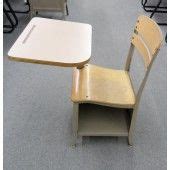 Vintage School Desk with Attached Chair | Furniture, Used office furniture, Discount office ...