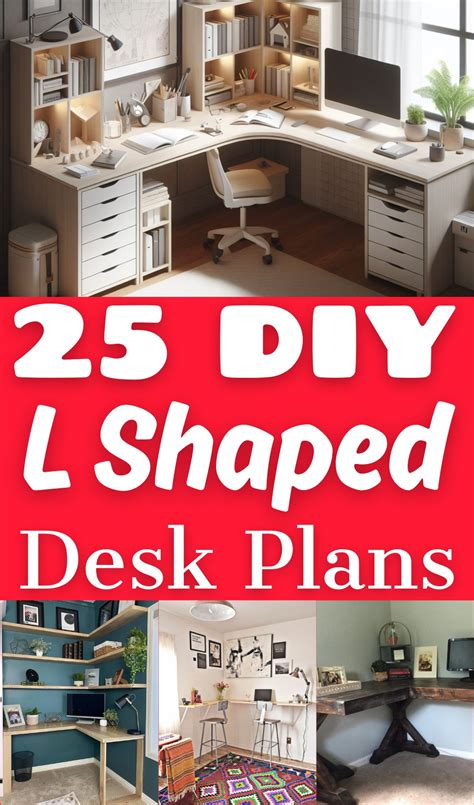 25 Free DIY L Shaped Desk Plans & Ideas - DIYsCraftsy