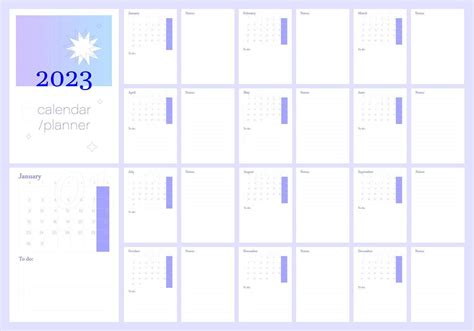 2023 calendar planner. Daily, weekly, monthly planner template ...