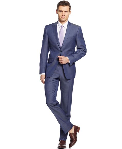 Macys Mens Calvin Klein Slim Fit Suits - FitnessRetro