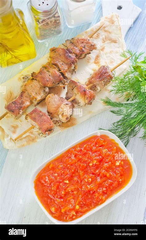 sauce for kebab Stock Photo - Alamy