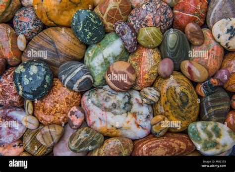 Agates, Lake Superior, Michigan, USA, by Bruce Montagne/Dembinsky Photo ...