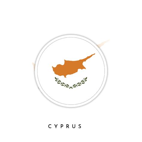 Cyprus round flag template design 21821931 Vector Art at Vecteezy