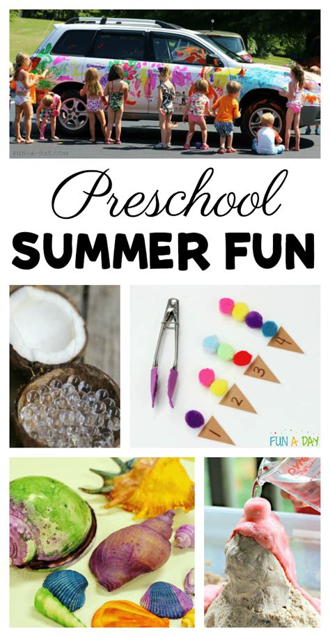 Summer Activities for Preschoolers to Get Into - Fun-A-Day!