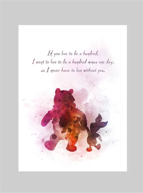 Winnie the Pooh and Piglet Quote ART PRINT Gift Wall Art - Etsy