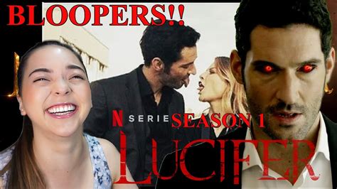 LUCIFER Season 1 BLOOPERS - REACTION - YouTube