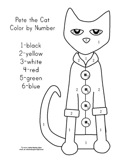 Pete the cat and His Four Groovy Buttons – Anglès Escola Cal Maiol Kids Printable Coloring Pages ...