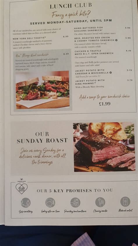 Menu at The Saracens Head pub & bar, Towcester