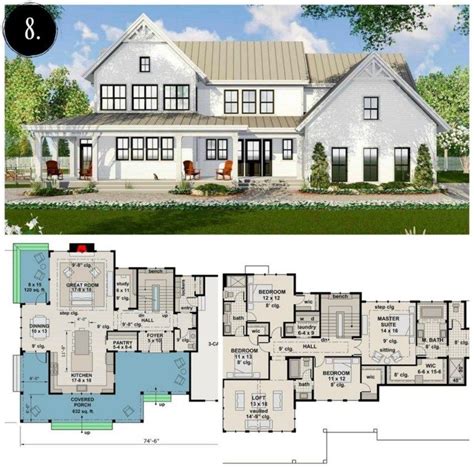 47 BEST Modern Farmhouse Floor Plans that Won People Choice – Farmhouse Room | Modern farmhouse ...