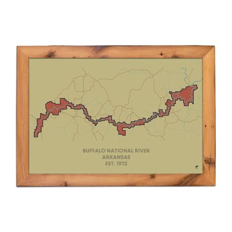 Buffalo National River Map | National parks map, Map, River