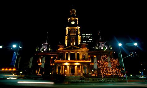 Sydney Town Hall at Night Photograph by Darrell Brock - Fine Art America